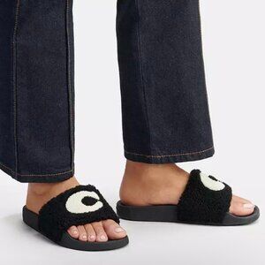 BRAND NEW COACH Ulla Shearling Slide